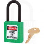 Master Lock 406 Non Conductive Safety Padlock Green